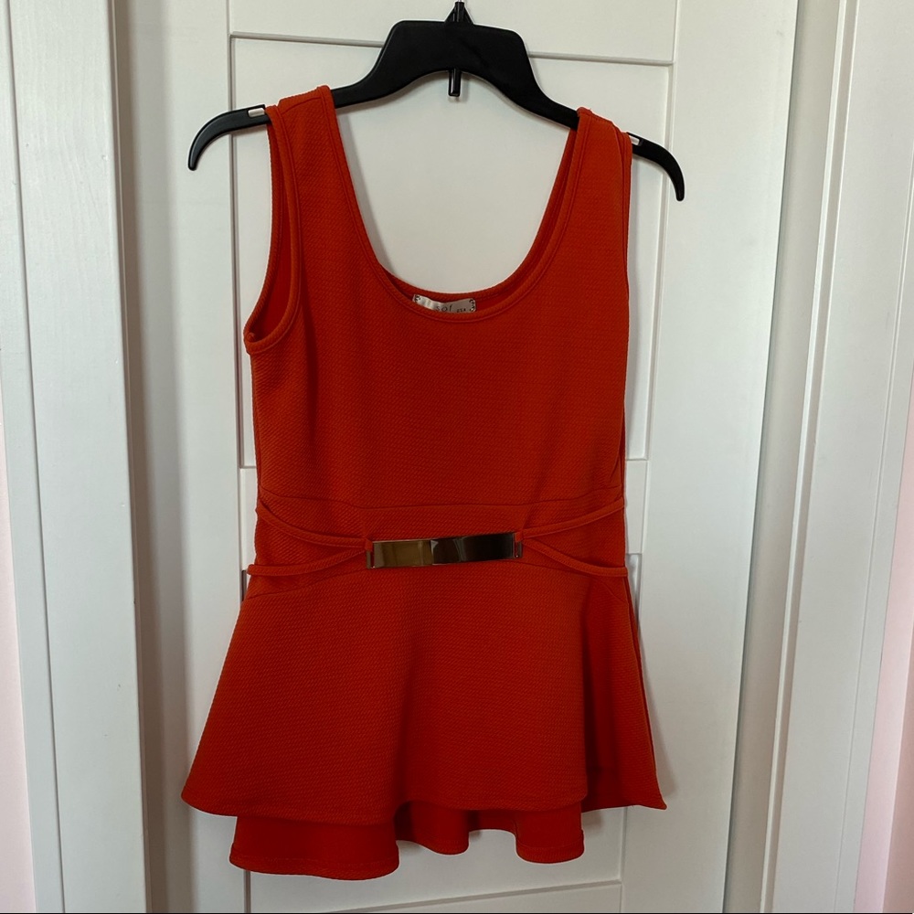 Red Orange Medium Top!